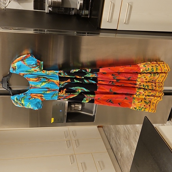 💕FARM RIO💕 Farm Mix Maxi Dress ~ Small S NWT - Picture 13 of 16